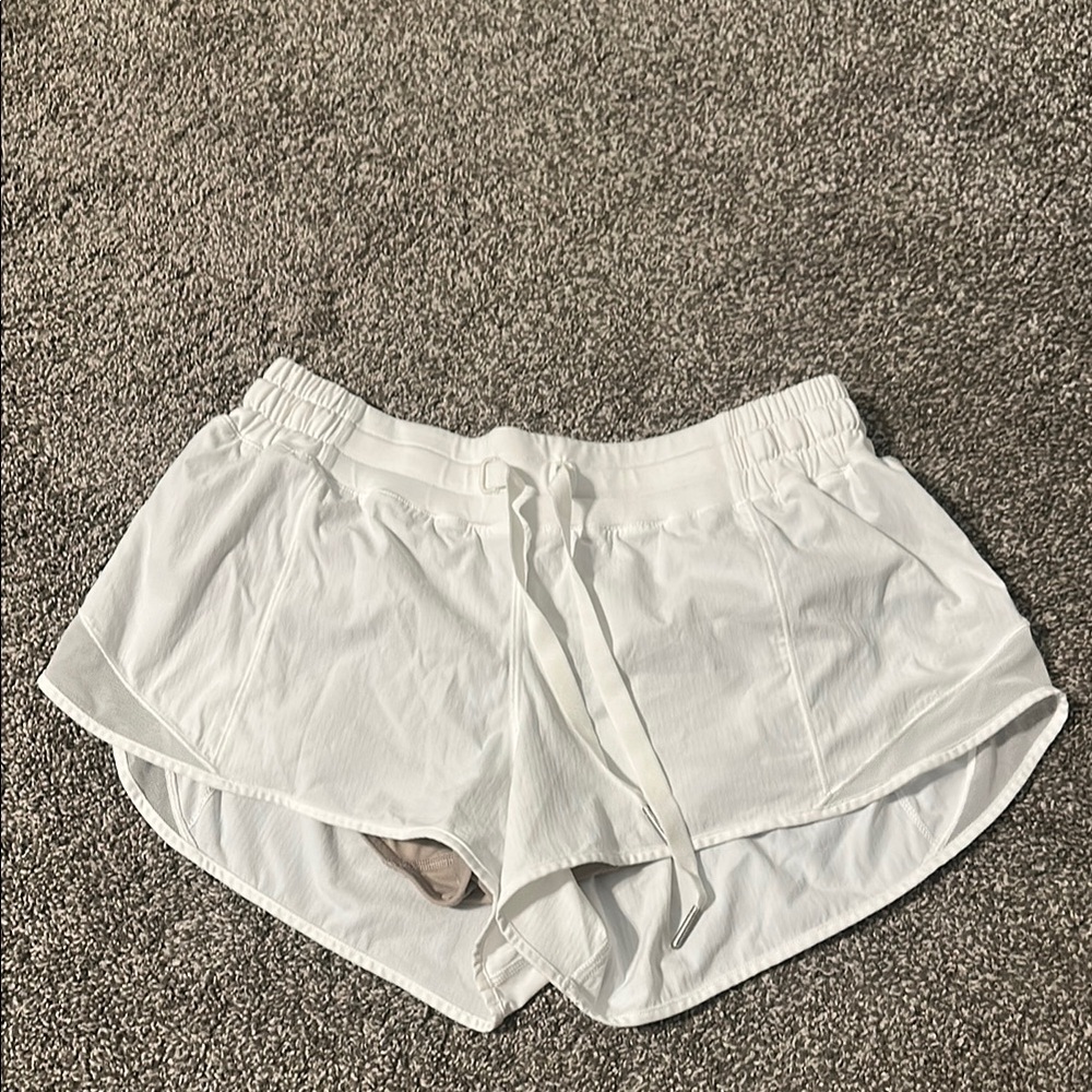 Lululemon Athletica White Hotty Hot shorts
